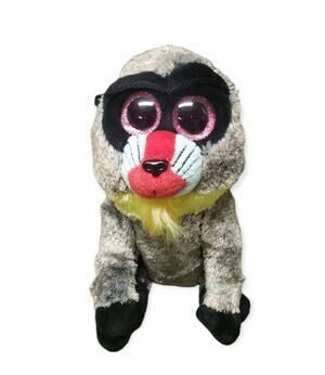 TY Beanie Baby Wasabi Baboon Stuffed Animal Plush Toy